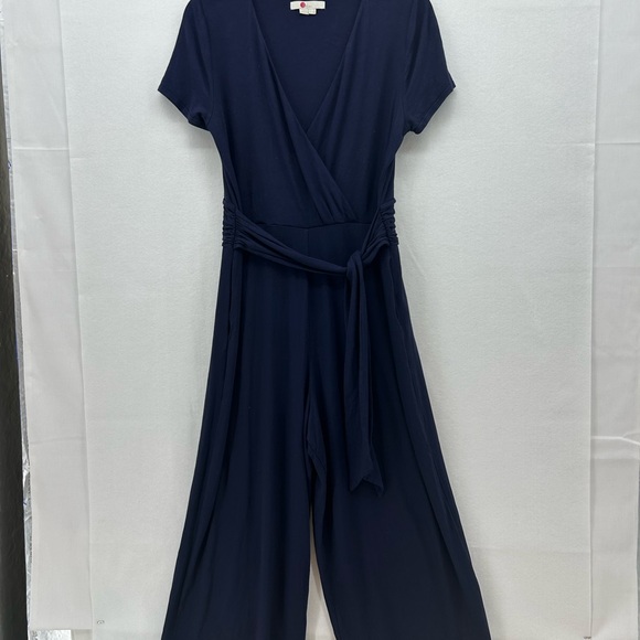 Boden Ellen Jersey Elegant Navy Jumpsuit - Picture 3 of 4